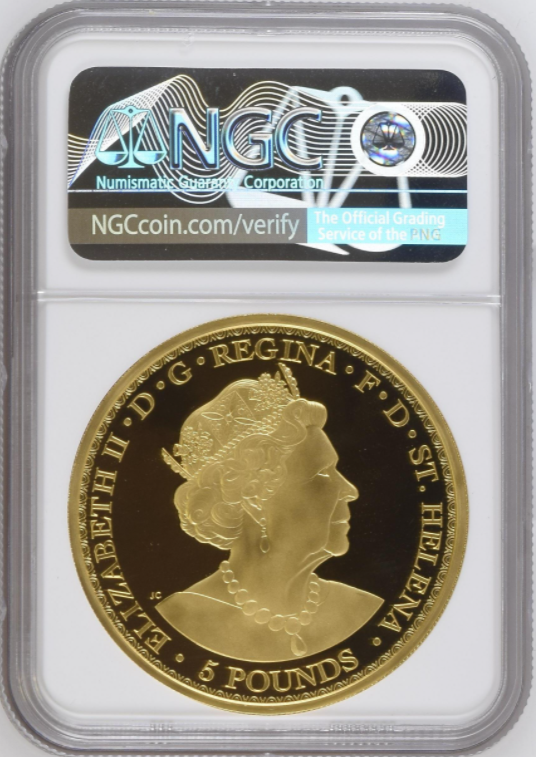 2021年 セントヘレナ ウナとライオン 2オンス 5ポンド 金貨 NGC PF70UC