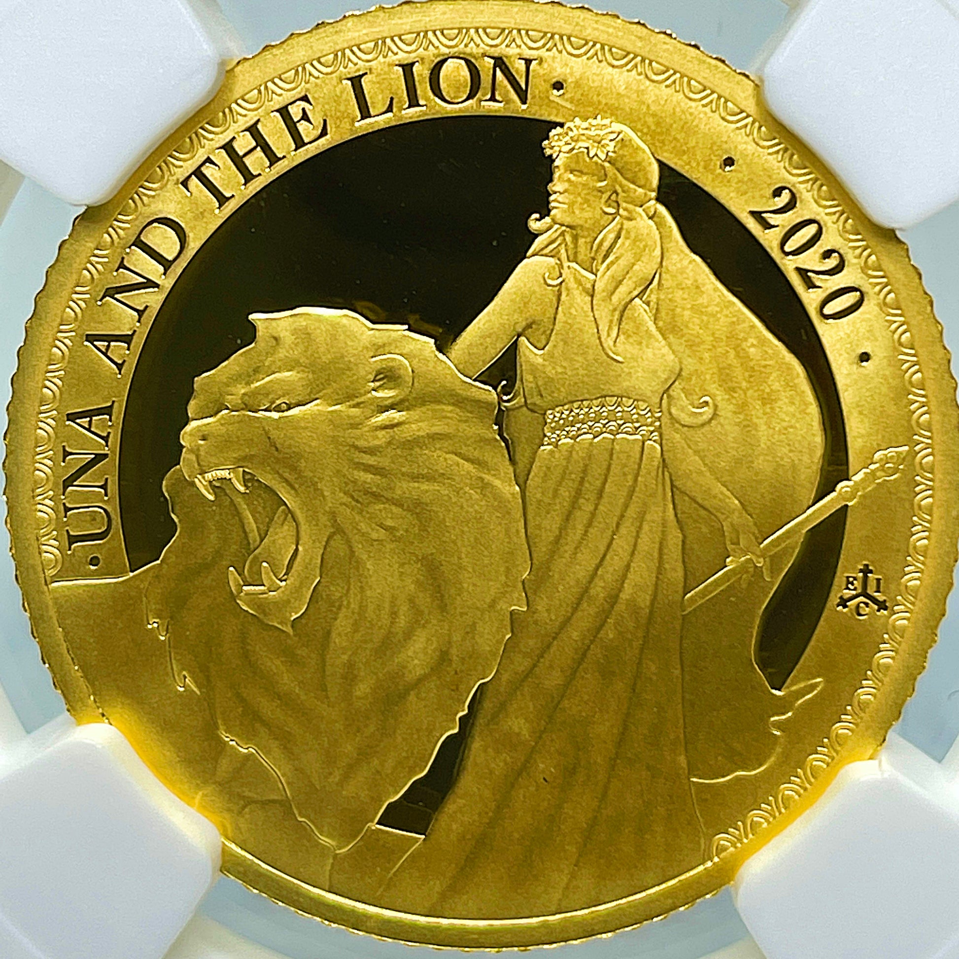 2020 セントヘレナ ウナライオン 1oz £1 銀貨 NGC MS70-