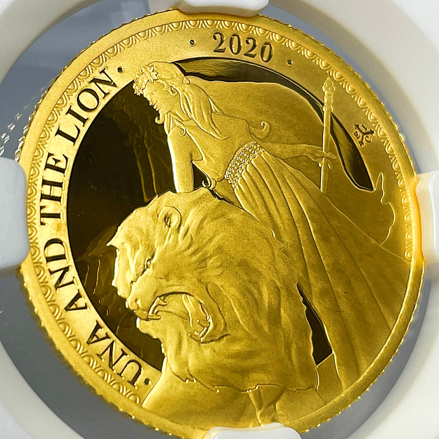 金貨2020年 ウナとライオン 1/2g プルーフ金貨