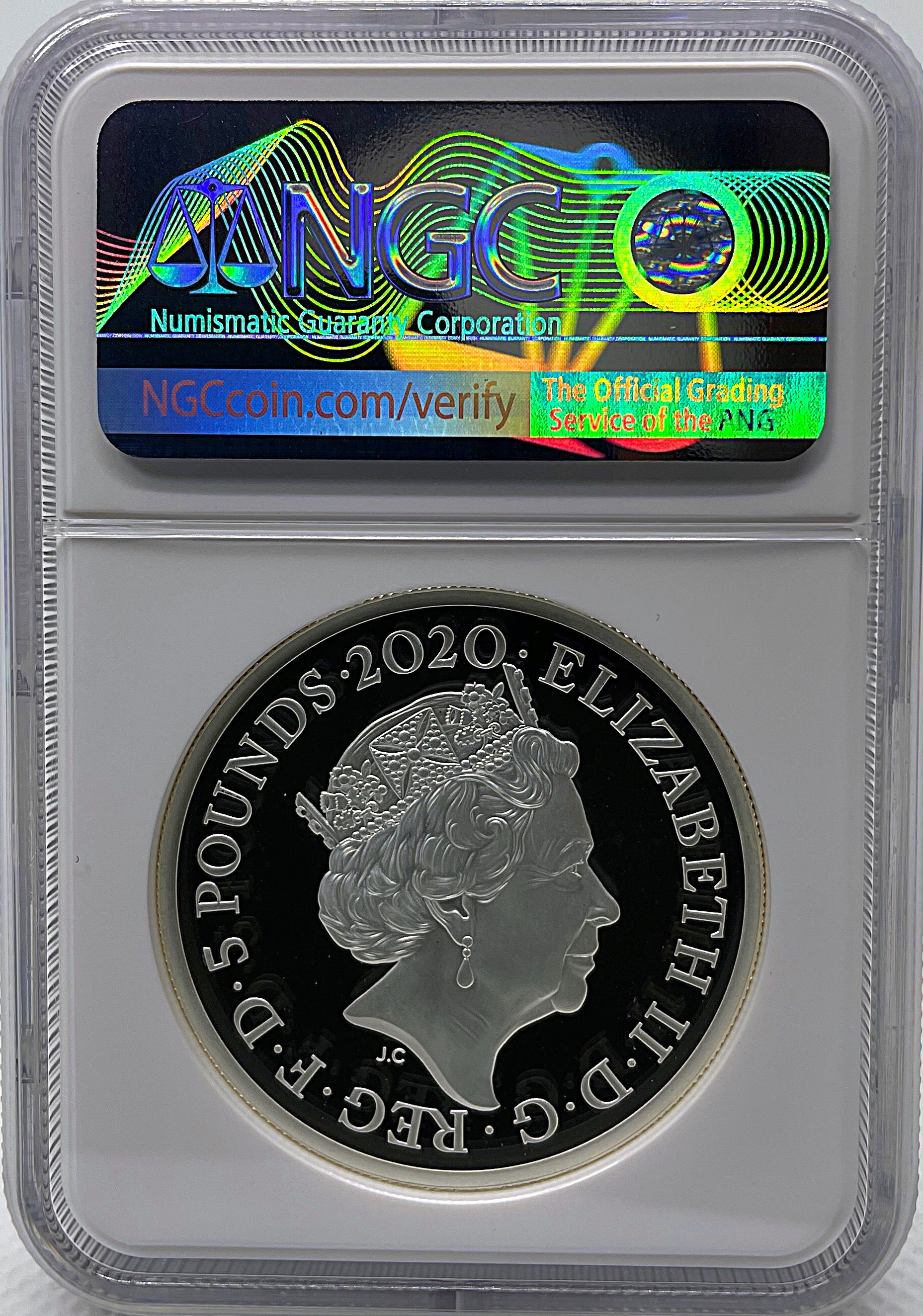 2020 イギリス ブリタニア 1オンス 2ポンド 銀貨 NGC PF70 UC