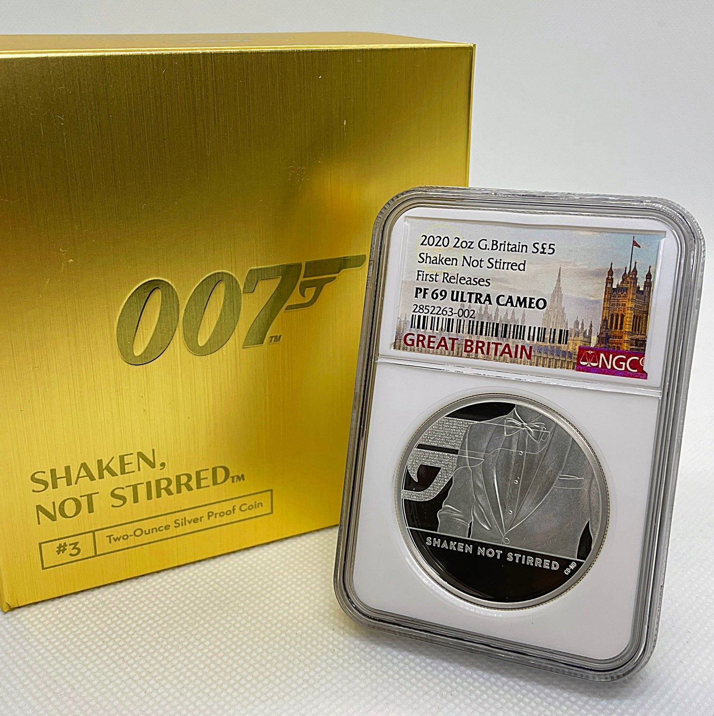 2020年 イギリス 007 ジェームズ ボンド 5ポンド 銀貨 2オンス 第3貨 